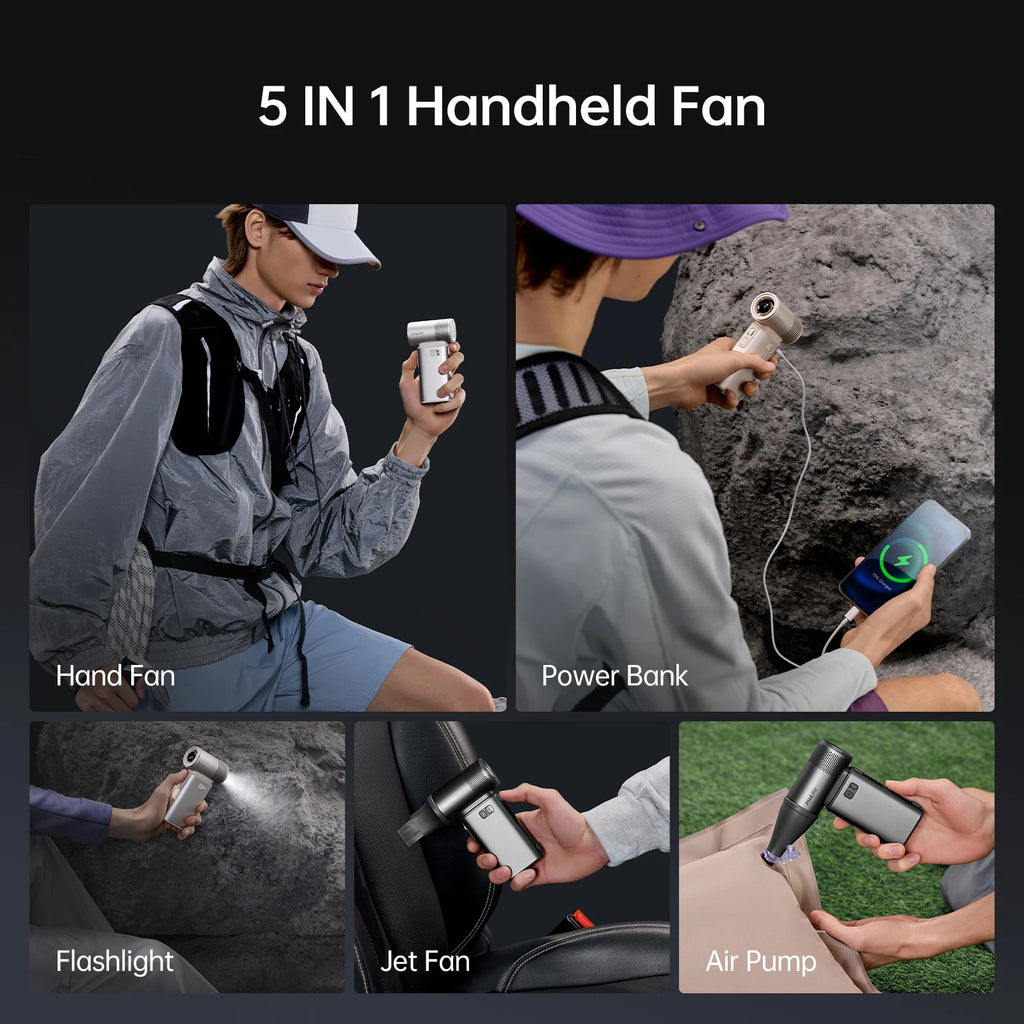 Handheld Ultra 2, Powerful Turbo Jet Fan, 100 Speeds, 9000mAh