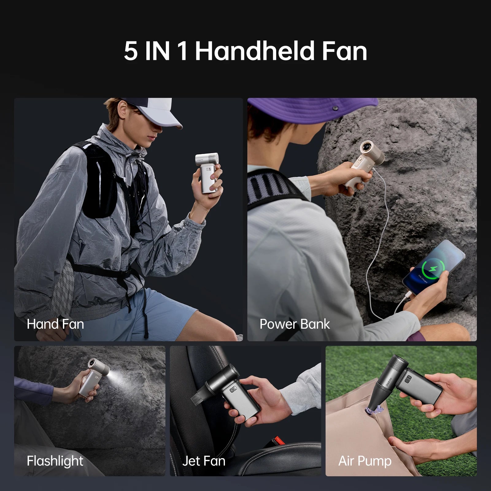 Handheld Ultra 2, Powerful Turbo Jet Fan, 100 Speeds, 9000mAh