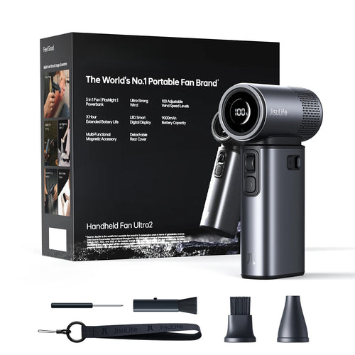 Handheld Ultra 2, Powerful Turbo Jet Fan, 100 Speeds, 9000mAh